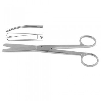 Doyen Gynecological Scissor Curved Stainless Steel, 18.5 cm - 7 1/4"